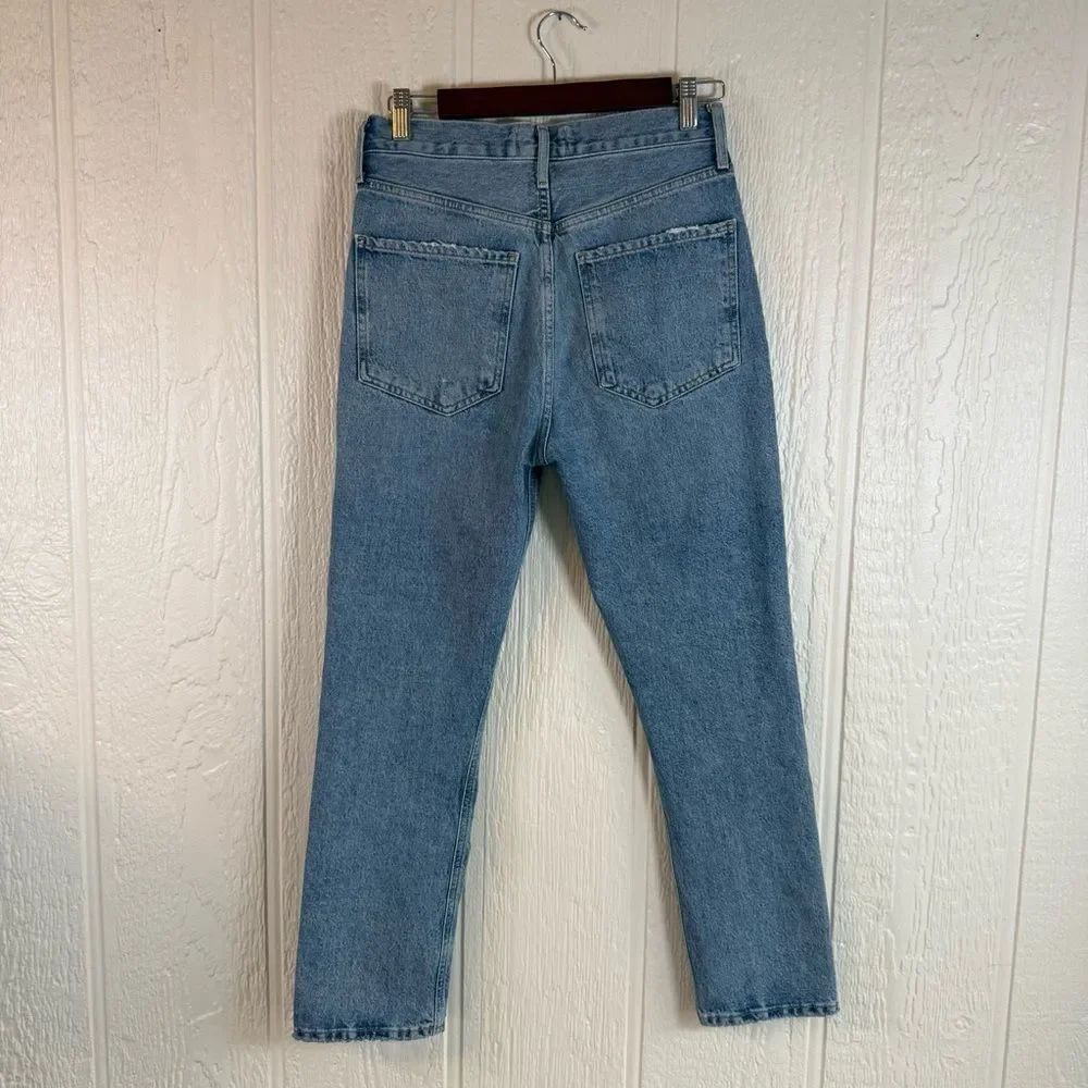 Agolde Riley High Rise Straight Crop Jeans - Picture 5 of 8